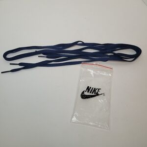 Nike Dark Navy Blue Flat Shoelaces Vintage New
